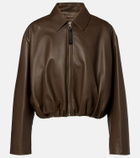 Loewe Draped leather jacket