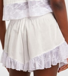 Montce Lace-trimmed cotton shorts