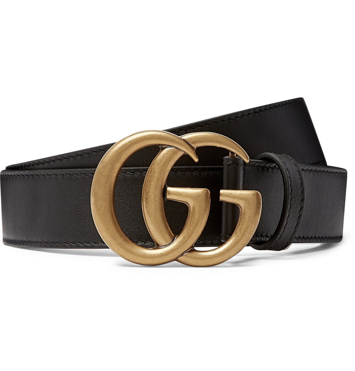 Photo: Gucci - 3cm Leather Belt - Black