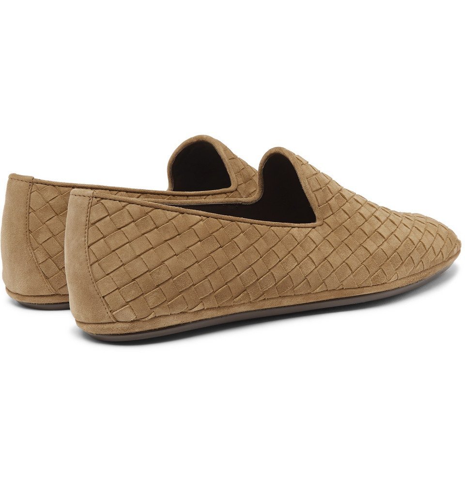 スリッポン BOTTEGA VENETA SUEDE SLIPPERS Bottega Veneta - Intrecciato Suede Slippers - Men - Beige