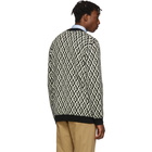 Gucci Brown G Rhombus V-Neck Sweater