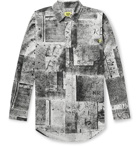 iggy - Printed Cotton-Poplin Shirt - Gray