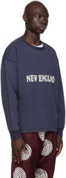 Bode Navy 'New England' Sweatshirt