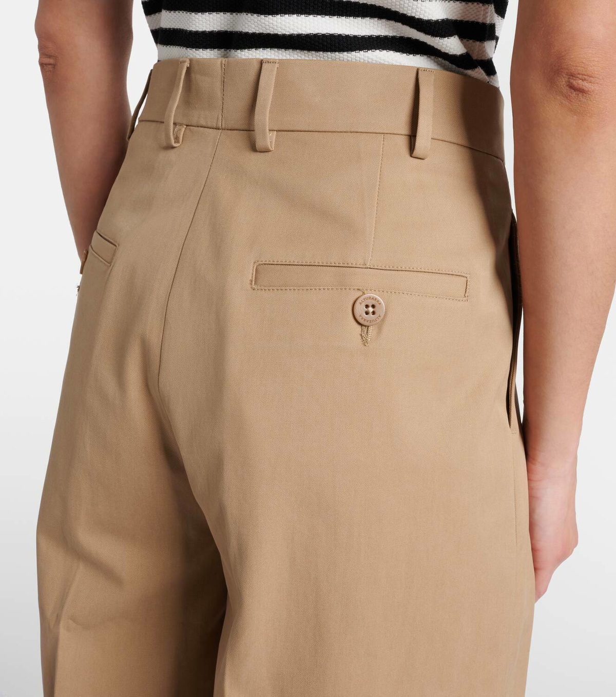 Altuzarra Dash high-rise cotton wide-leg pants