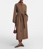 Róhe Checked belted coat