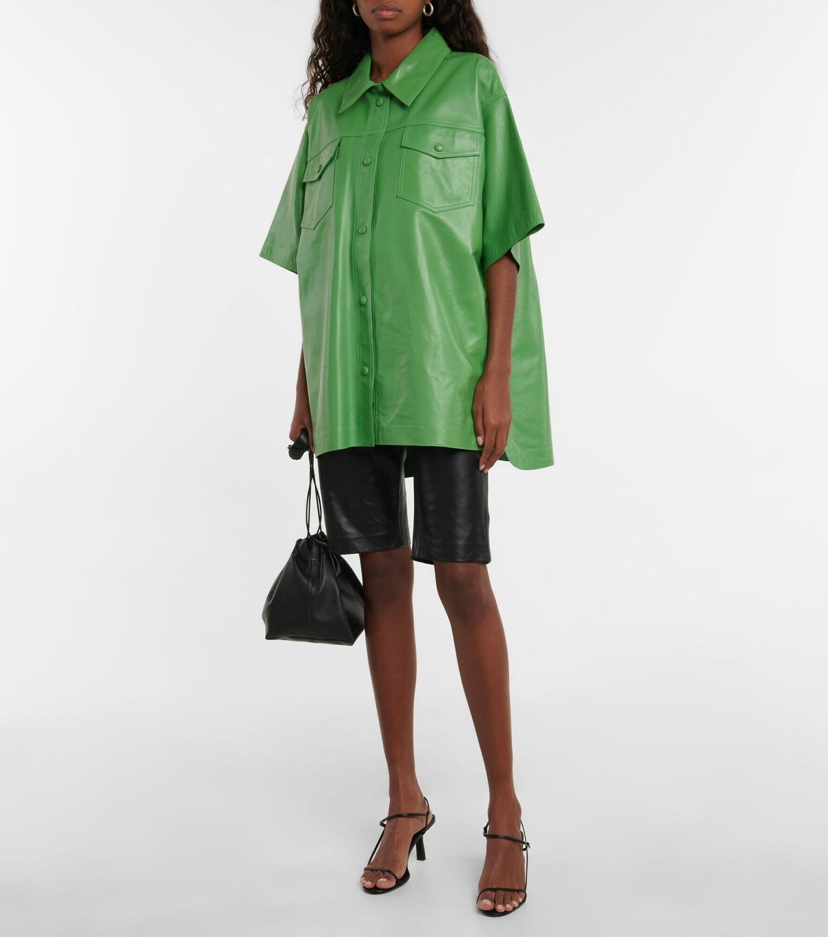 Stand Studio - Harriet leather shorts