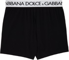 Dolce&Gabbana Black Two-Way-Stretch Long-Leg Boxers