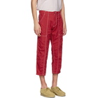 Eckhaus Latta Red Blunt Trousers