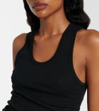 Wardrobe.NYC Ribbed-knit cotton jersey tank top
