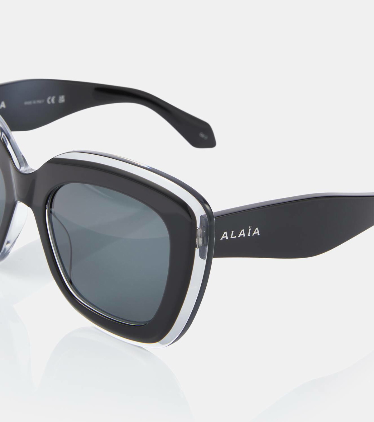 【ALAIA】Logo square sunglasses ALAIA Logo Square Acetate Sunglasses | Neiman Marcus