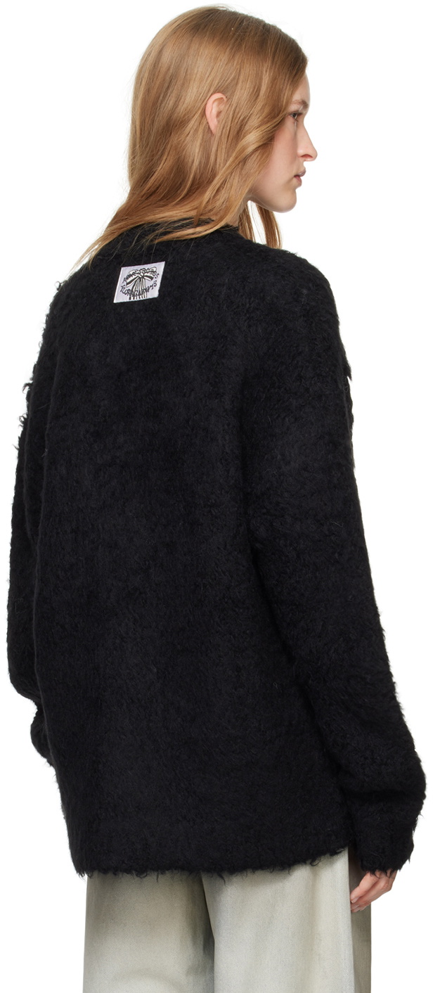 Acne Studios Black Alpaca Cardigan Acne Studios