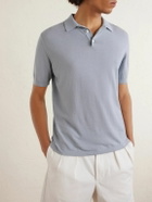 Eleventy - Cotton Polo Shirt - Blue