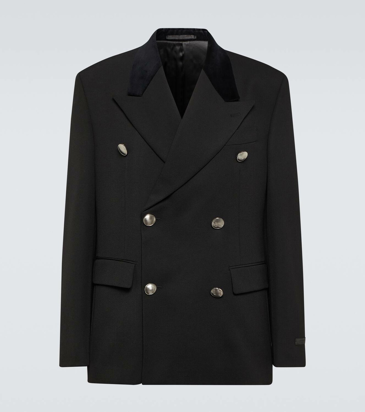 Prada Double-breasted virgin wool suit jacket Prada
