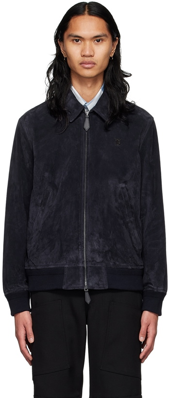 Photo: Burberry Navy Suede Jacket