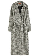 Missoni Patterned-intarsia Metallic-knit Trench Coat Multicoloured