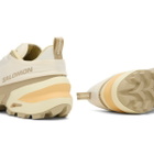 MM6 Maison Margiela Men's x Salomon Sneaker in Vanilla Ice/Eucalyptus/Transparent Yellow