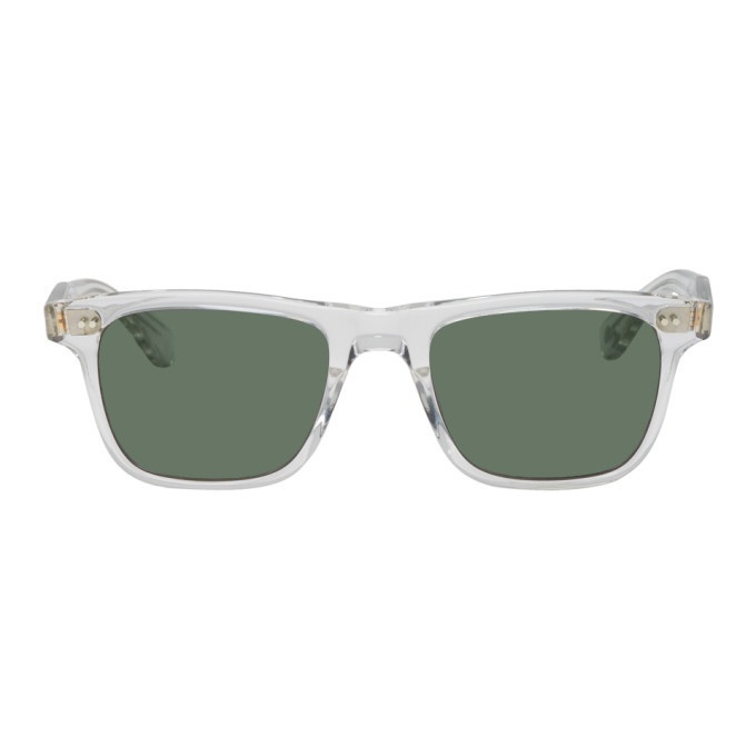 Photo: Garrett Leight Transparent and Grey Wavecrest Sunglasses