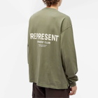 Represent Men's Owners Club Long Sleeve T-Shirt in Olive