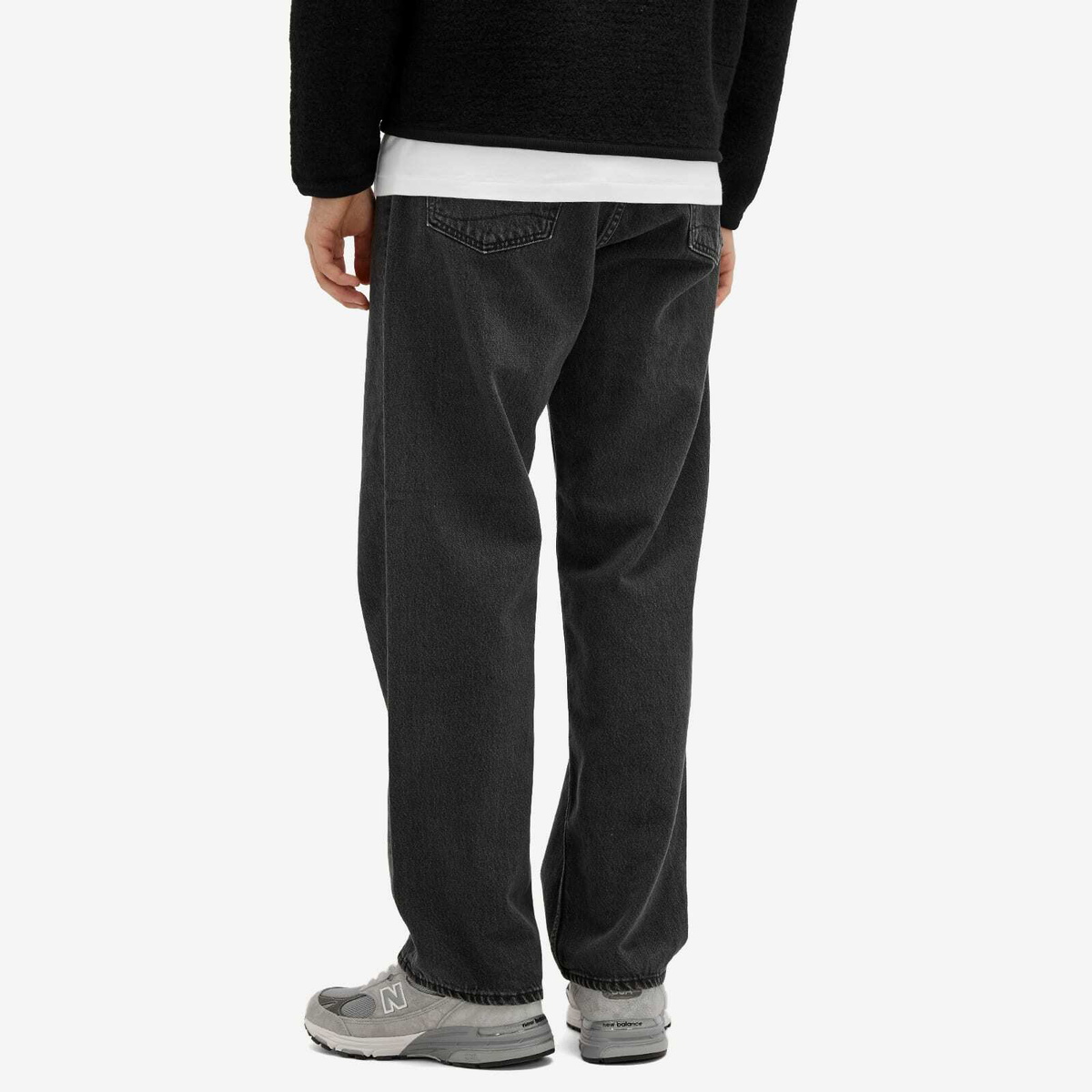 orSlow Men's 101 Dad Fit Denim Jeans in Black Denim Stone orSlow orSlow Men's 101 Dad Fit Denim Jeans in Black Denim Stone orSlow