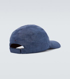 Loro Piana Baseball linen cap