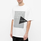 And Wander Men's Reflective Logo T-Shirt in White