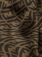 FENDI - Logo-Jacquard Wool, Cashmere and Silk-Blend Scarf