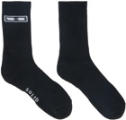 Solid Homme Three-Pack Black & White Jacquard Socks