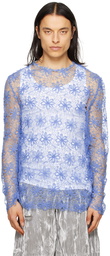 Collina Strada Blue Vitelli Edition Dhalia Long Sleeve Top