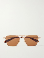 Jacques Marie Mage - Nick Fouquet Nellcôte Square Frame Metal Sunglasses