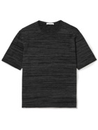 Mr P. - Knitted Organic Cotton and Wool-Blend T-Shirt - Gray