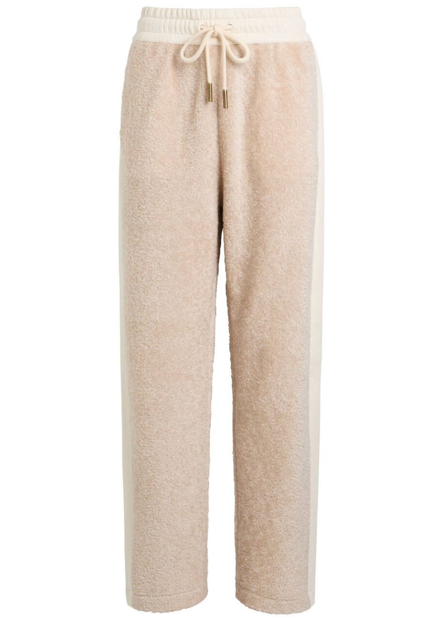 Moncler Panelled Fleece Sweatpants White