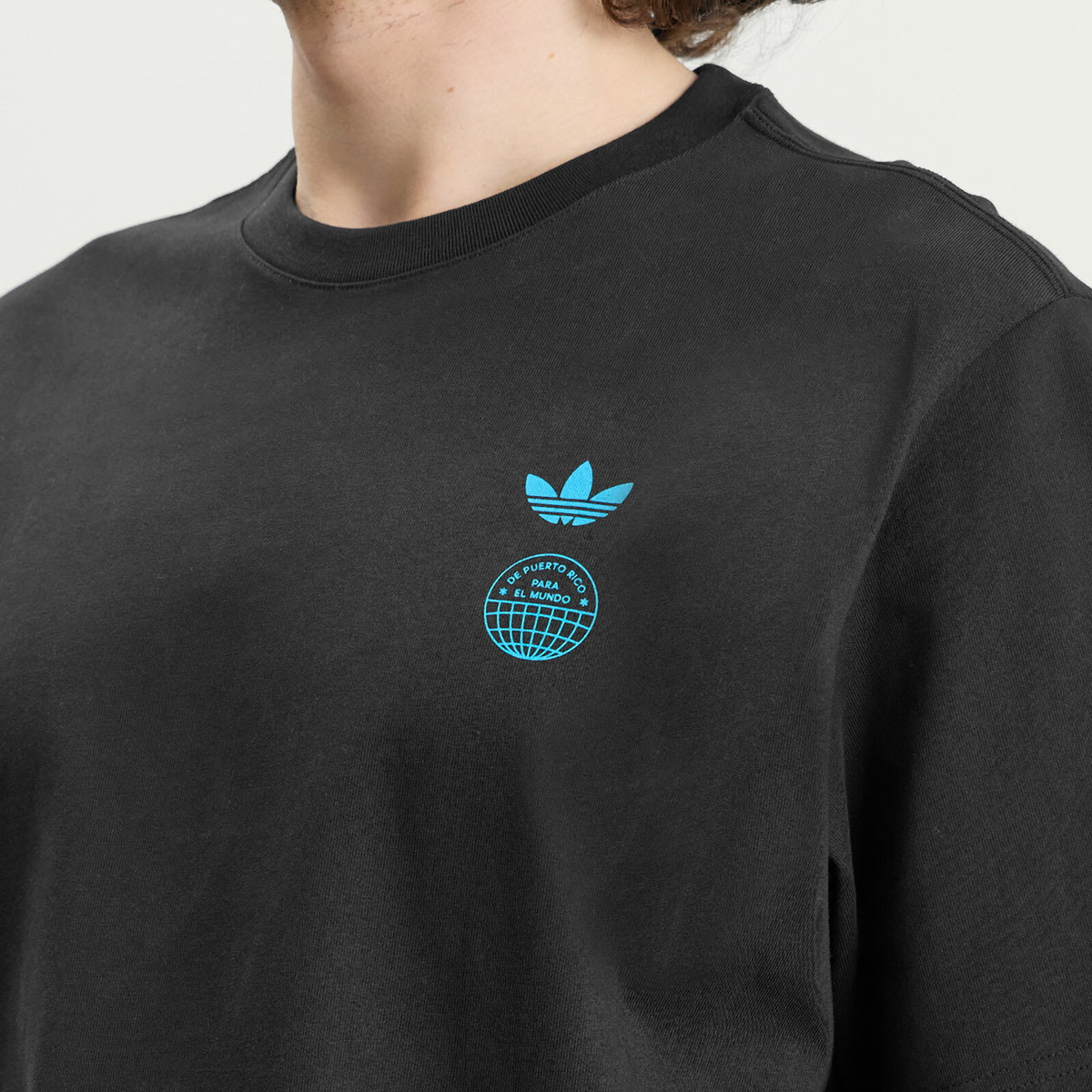 Adidas Men's x Bad Bunny Paris Tour Merch T-Shirt in Black