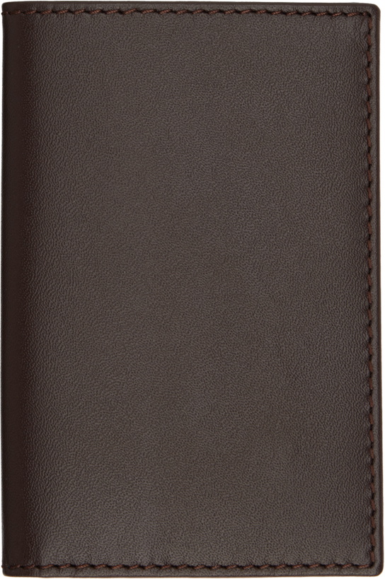 Photo: COMME des GARÇONS WALLETS Brown Classic Group Card Holder