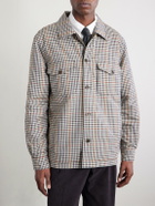 Dunhill - Reversible Padded Checked Wool Overshirt - Brown