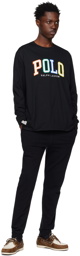 Polo Ralph Lauren Black Embroidered Long Sleeve T-Shirt