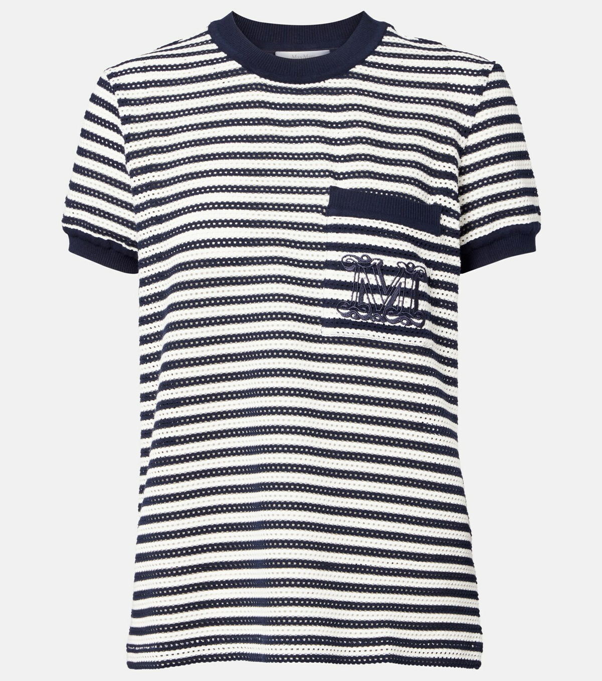 Max Mara Striped cotton-blend jersey T-shirt