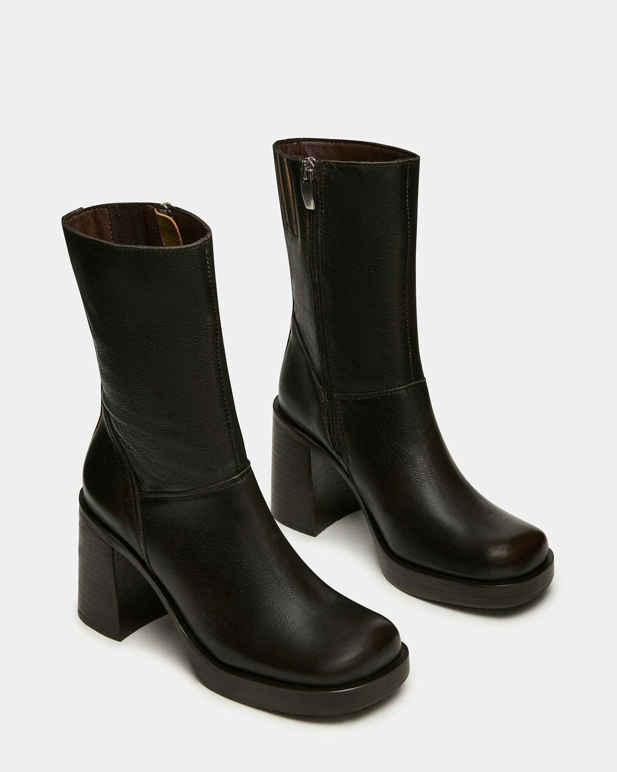 Steve Madden Fusion Booties in Brown