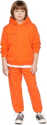 PANGAIA Kids Orange Organic Cotton 365 Track Pants