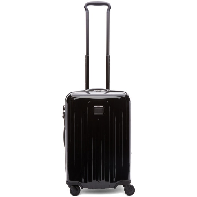 Tumi Black International Expandable 4 Wheeled Carry-On Suitcase Tumi