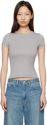 FLORE FLORE Gray Car Baby T-shirt