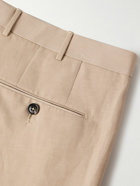 Zegna - Trofeo Slim-Fit Wool and Linen-Blend Suit Trousers - Neutrals