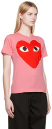 COMME des GARÇONS PLAY Pink Big Heart T-Shirt