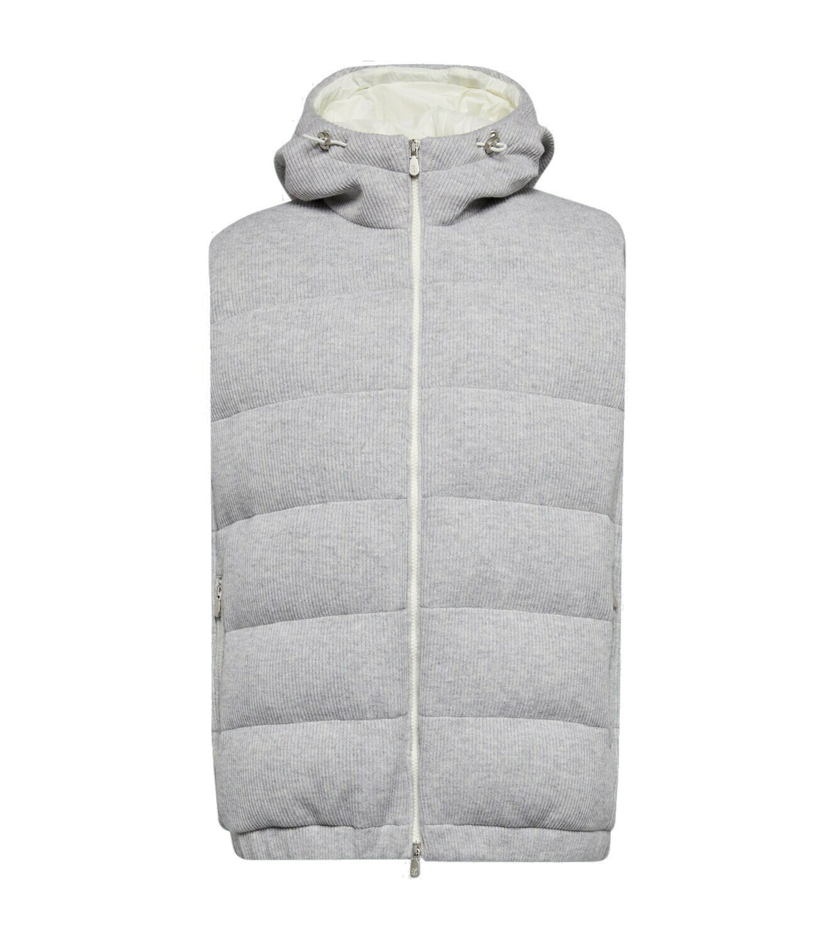コート Brunello Cucinelli Padded Hooded Vest Brunello Cucinelli Padded hooded cashmere vest Brunello
