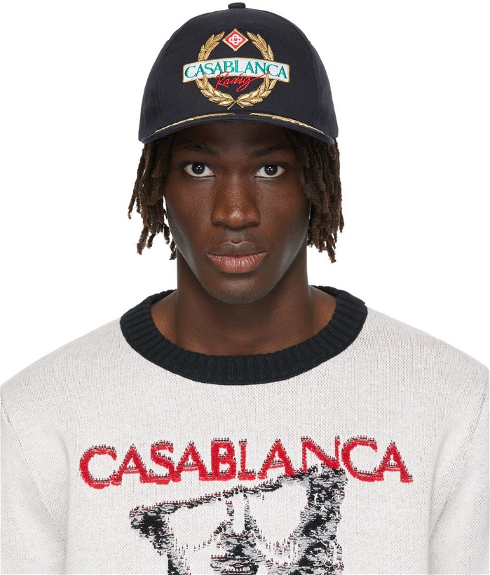 Photo: Casablanca Black Twill Racing Cap