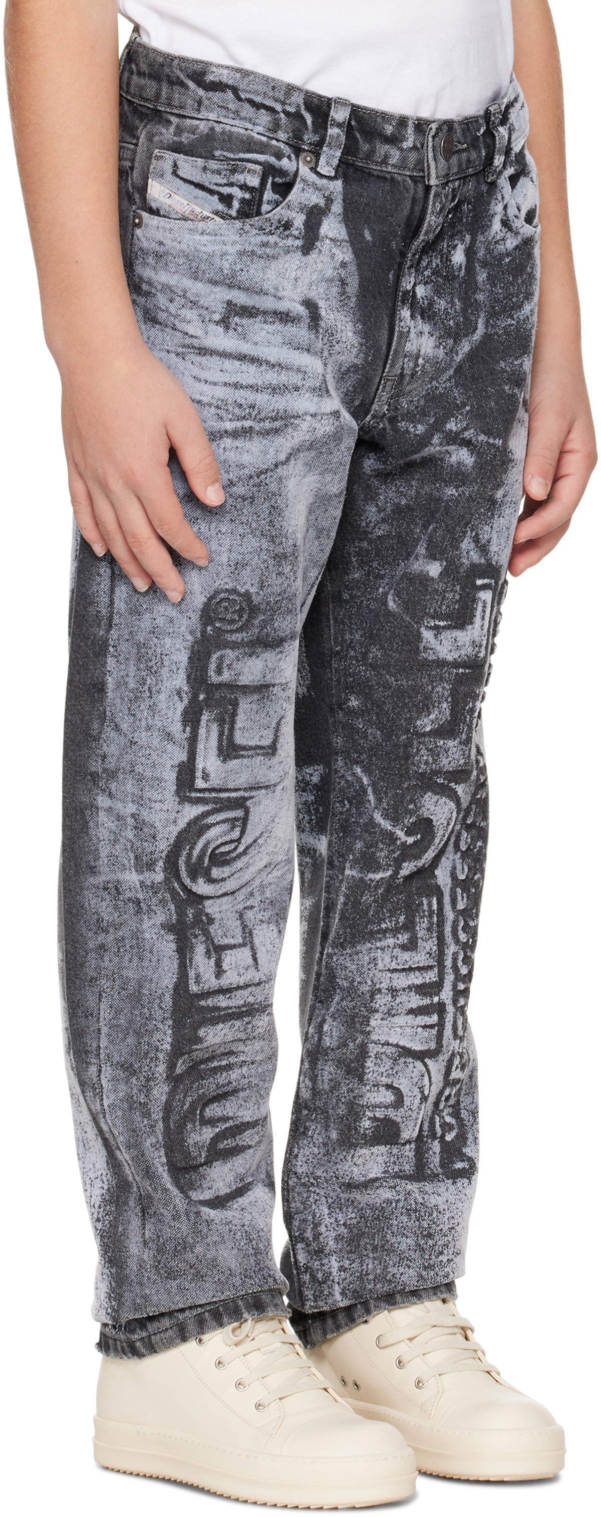 DIESEL KIDS KIDS デニム パッチワークダメージデニム 10Y