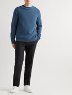 Theory - Toby Waffle-Knit Cashmere Sweater - Blue