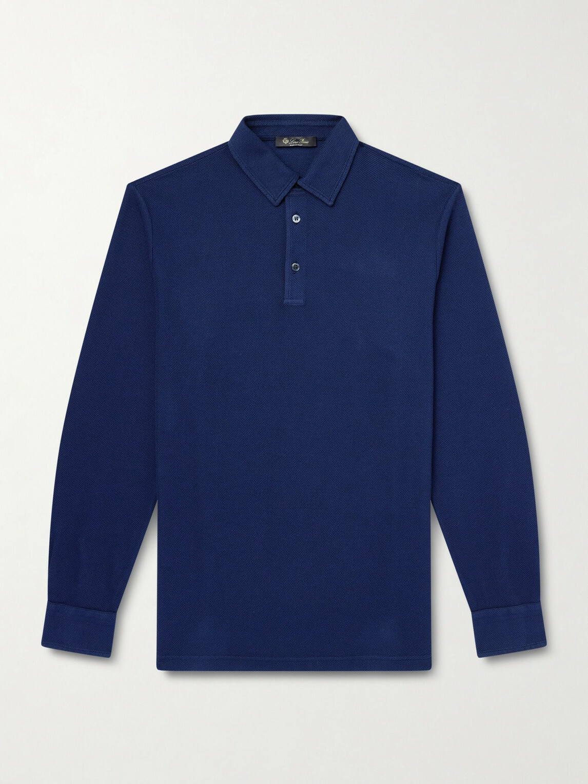 Loro Piana - Cotton-Piqué Polo Shirt - Blue Loro Piana