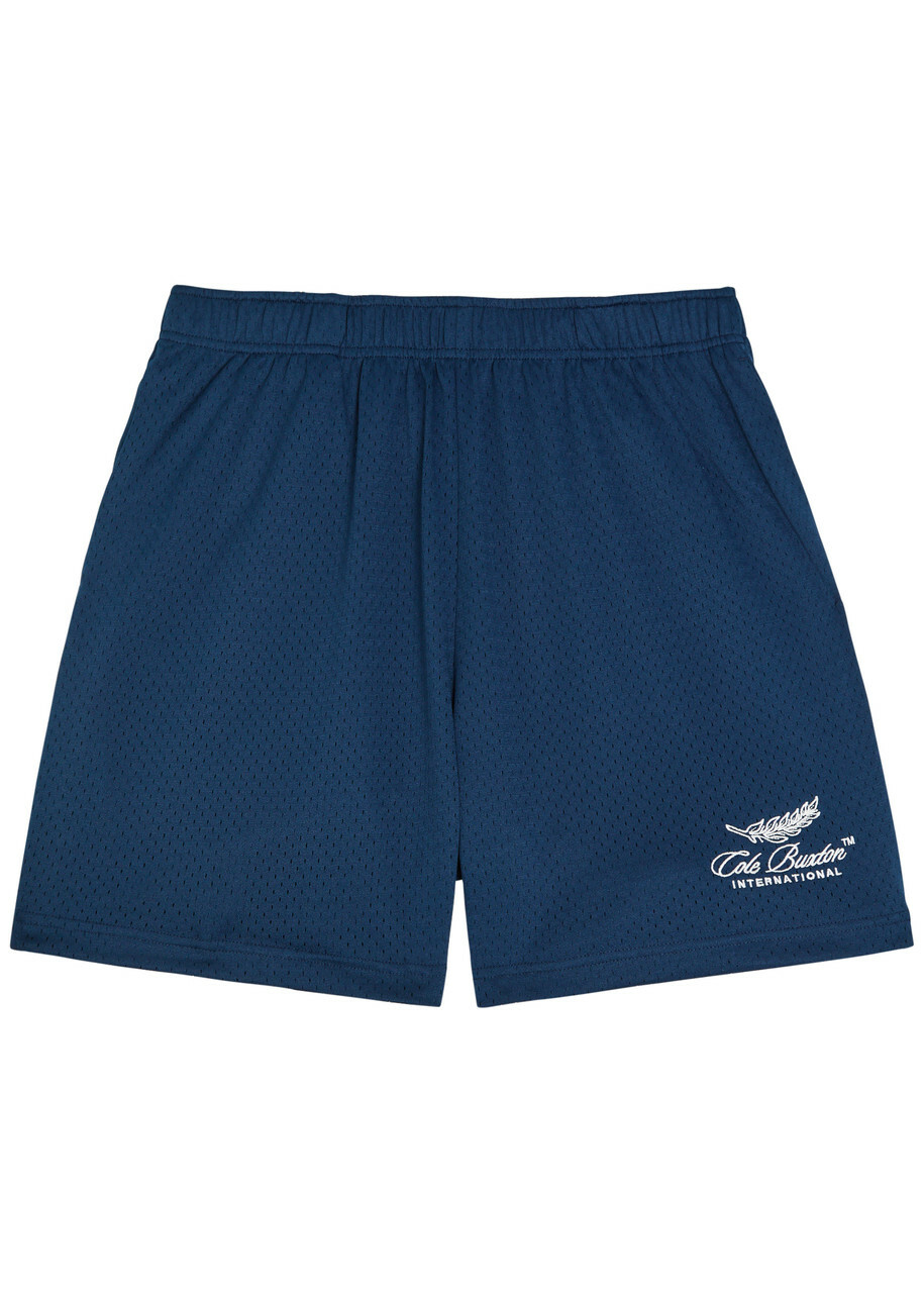 Cole Buxton International Perforated Jersey Shorts Navy