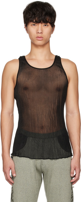 Photo: khanh brice nguyen SSENSE Exclusive Black Tank Top