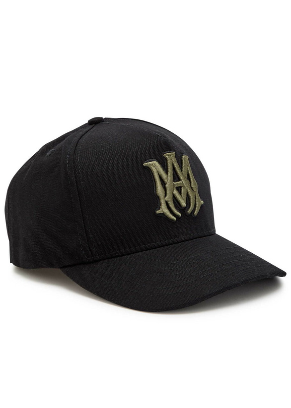 Photo: Amiri MA Logo-embroidered Canvas cap - Black - One Size